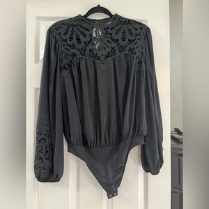Express black bodysuit